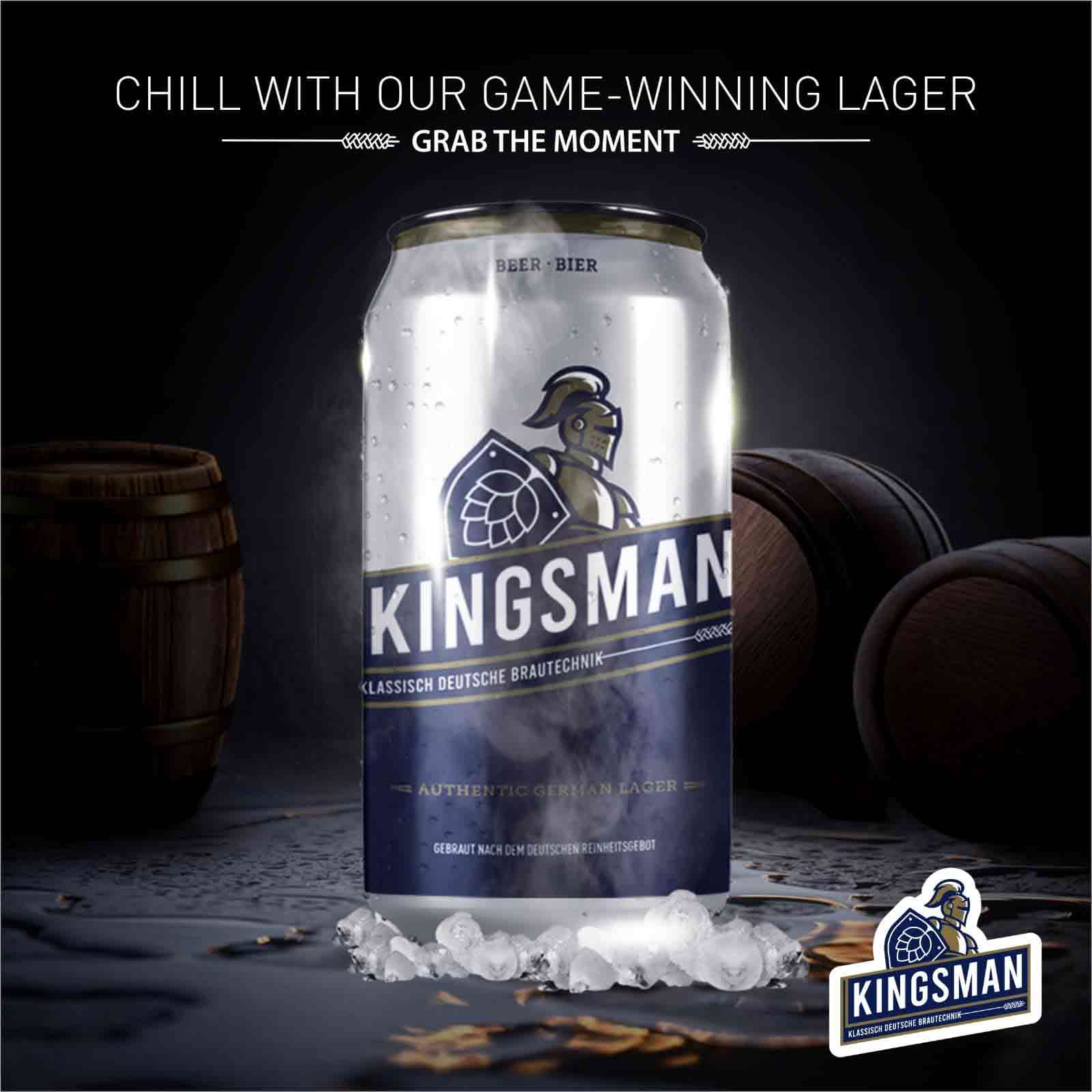 Relax With Our Game Winning Lager Kingsman Beer	