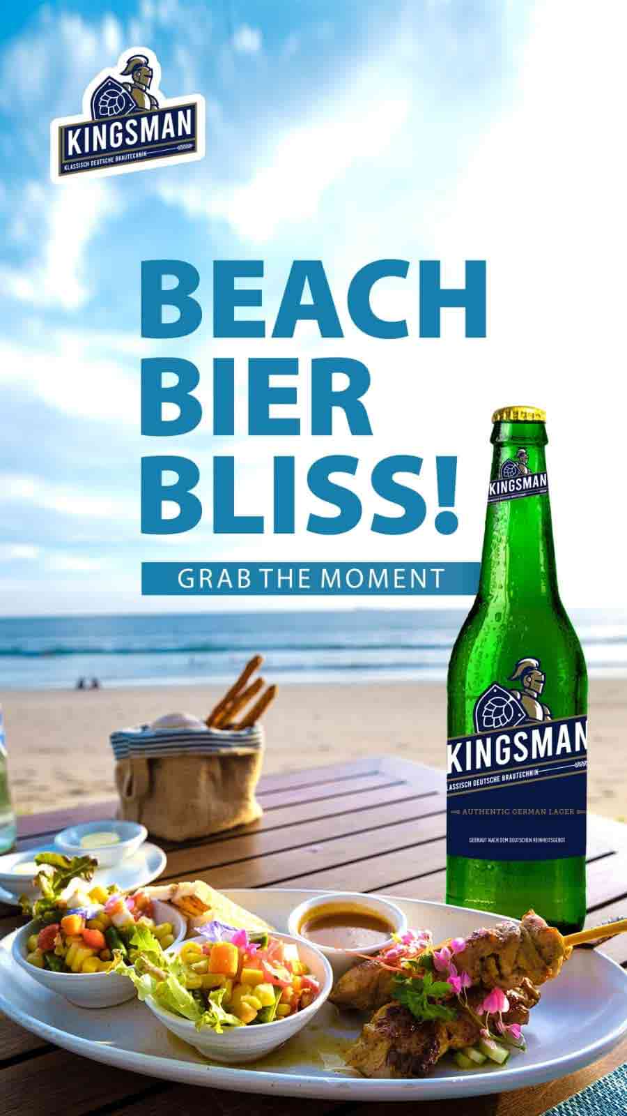 Beach Bliss with Kingsman Beer