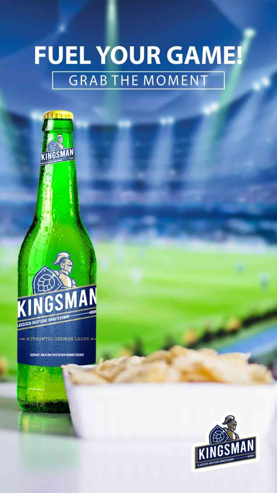 Fuel your game with Kingsman beer